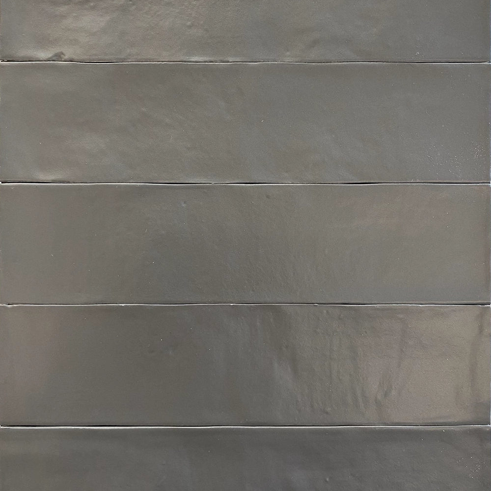 Revoir Paris Provence - Antracite - Wandtegel - 6,2x25cm - Decor - Mat - WW_037