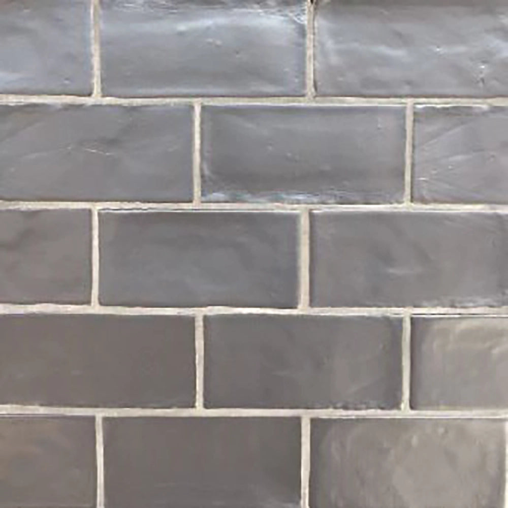 Dreamtile Handmade - Black - Wandtegel - 7,5x15cm - Mat