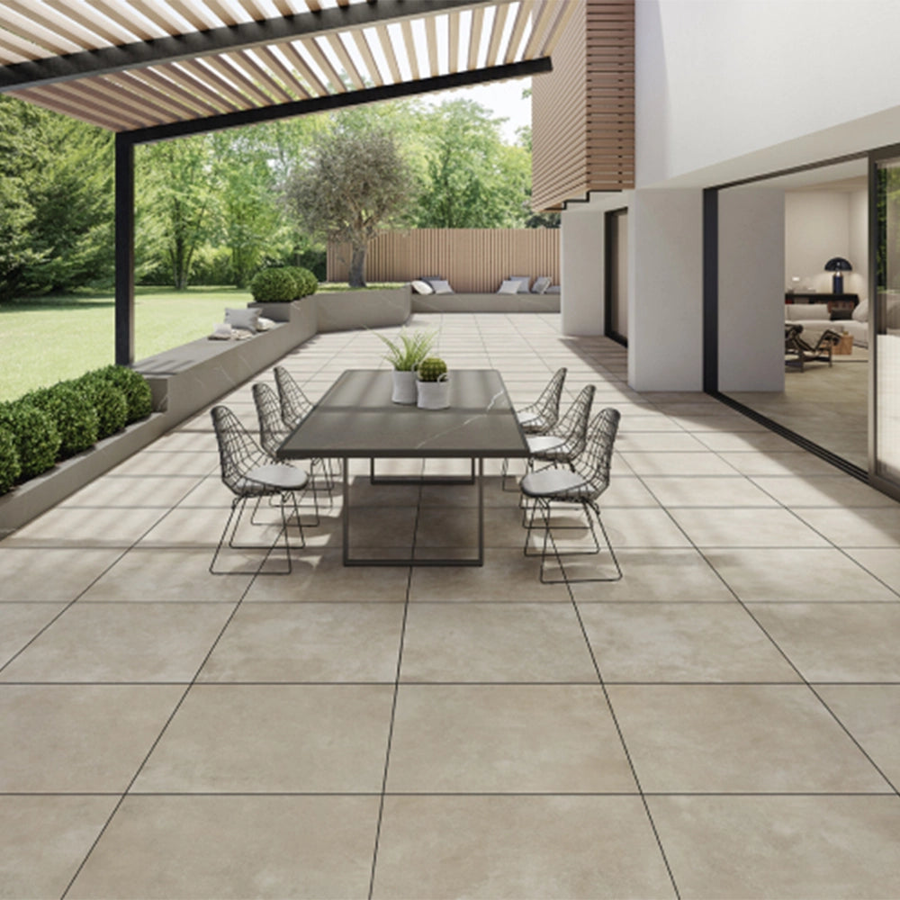 Betonlook - Vloertegel - Beige/Creme - 60x120cm - Mat - C05IMAR