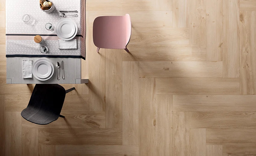 Houtlook – Vloertegel – Bruin – 24x240cm – Mat – F50KONA