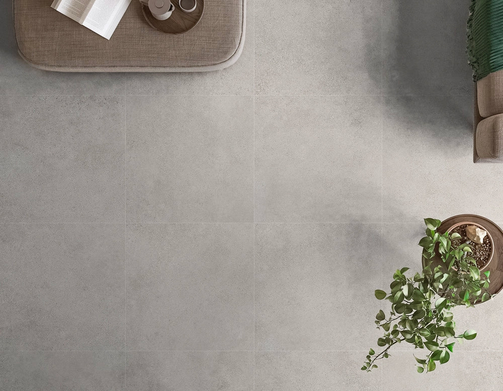 Betonlook – Vloertegel – Grijs – 80x80cm – Mat – R86PAGR