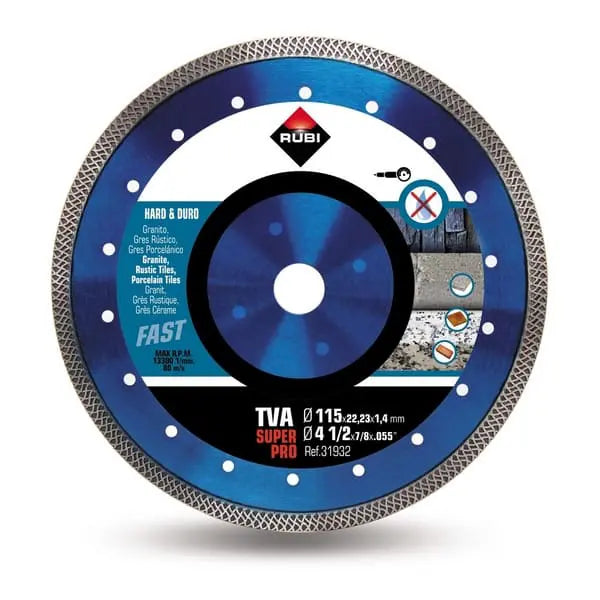 Rubi Superpro TVA-115 - Diamantzaagblad - 115mm - Droog
