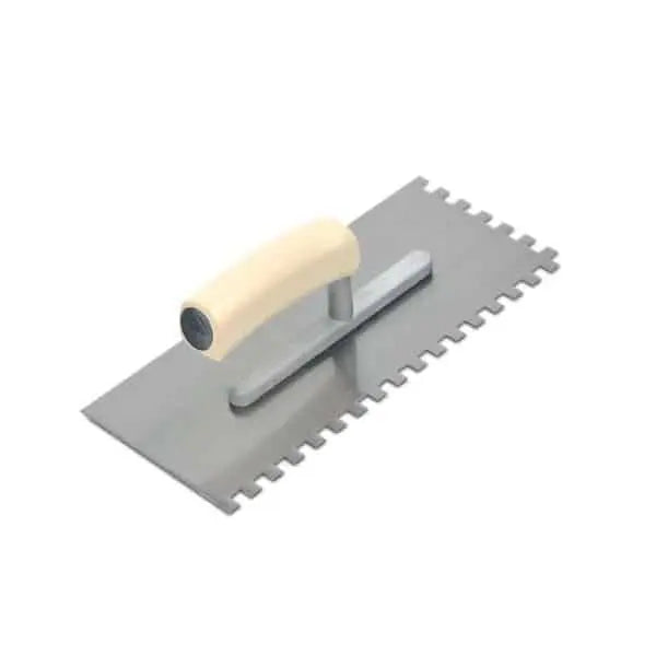 Rubi - Rechthoekige Lijmspaan 28cm - Vertanding 8x8mm - Houten Greep