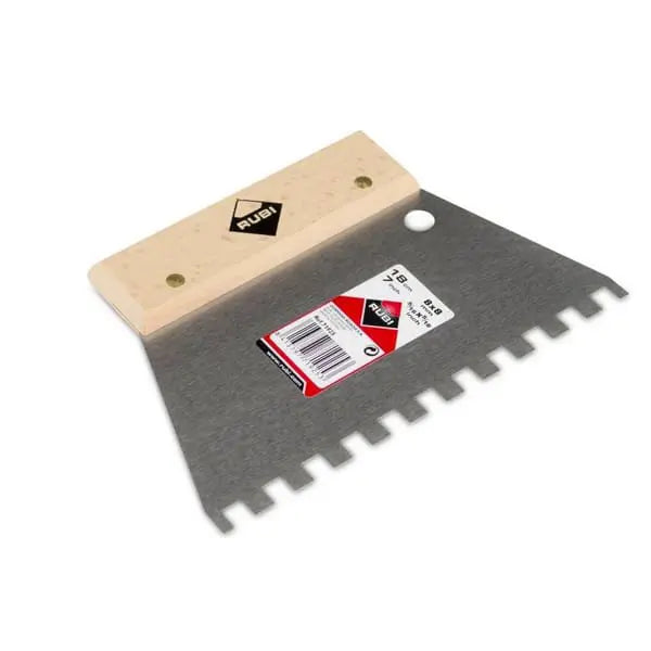 Rubi - Lijmspaan 18cm - Vertanding 8x8mm - Houten Greep
