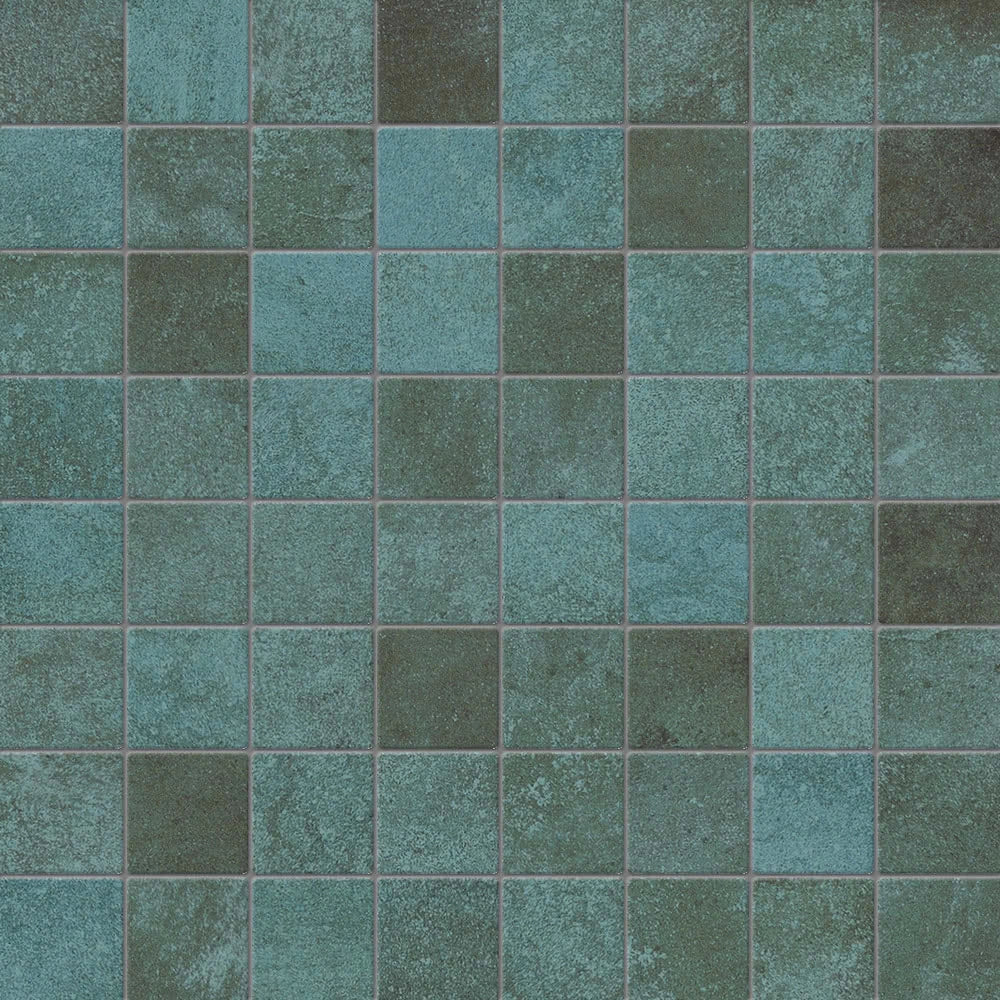 Roestlook - Vloertegel - Groen - 30x30cm - Mozaïek - Mat - C05ALMI