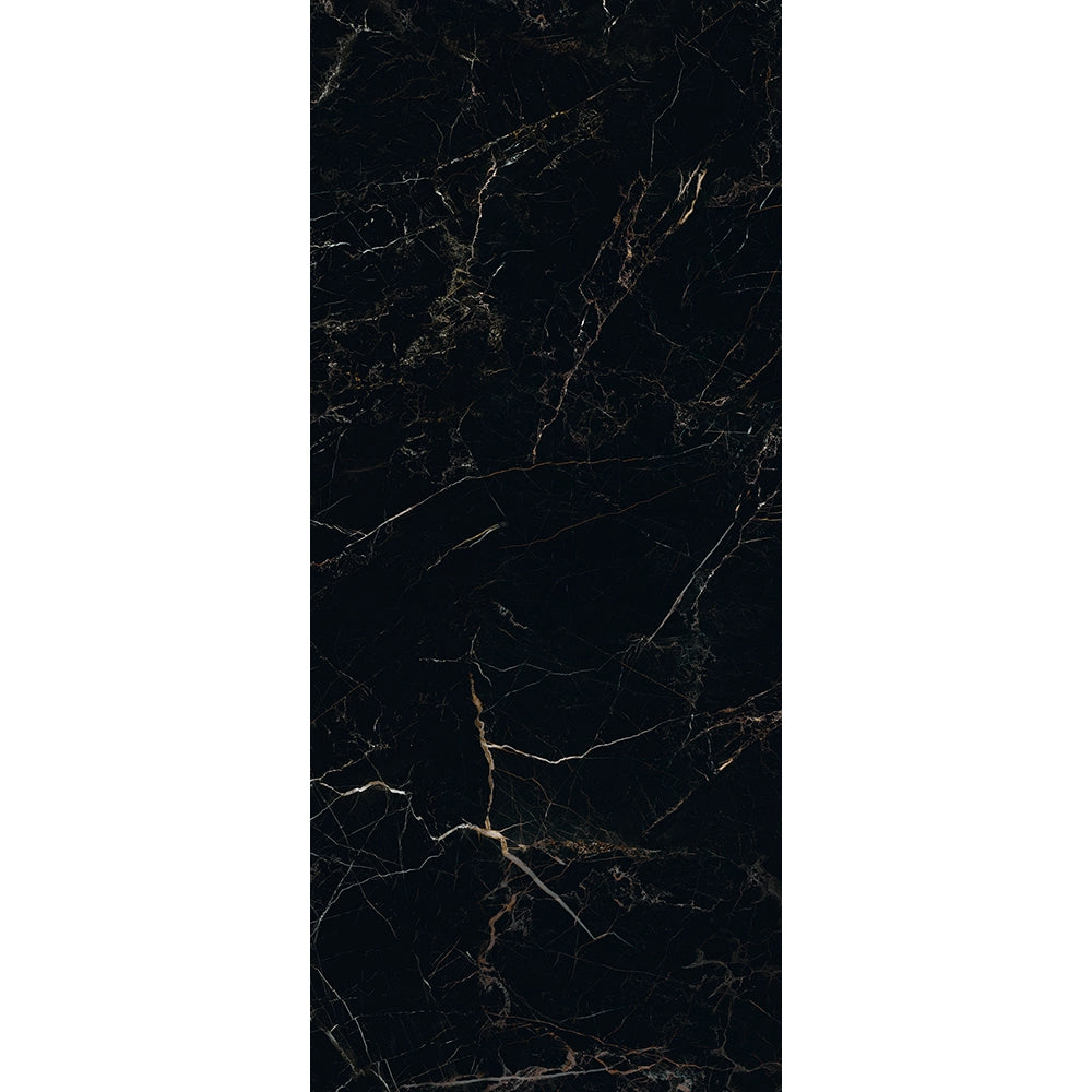 Marmerlook - Vloertegel - Zwart - 120x278cm - Gepolijst - C05ANNA