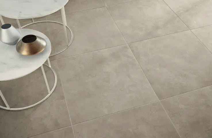 Betonlook - Vloertegel - Zand - 80x80cm - Mat - C05JOWI