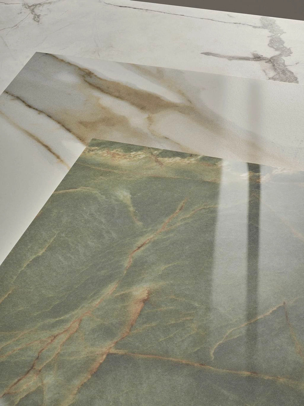Marmerlook - Vloertegel - Groen - 60x120cm - Gepolijst - C05AESG