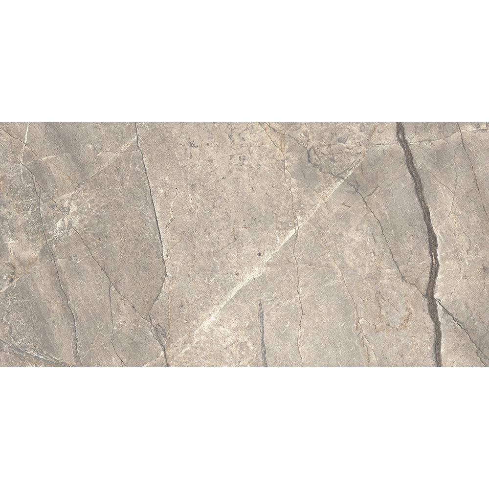 Marmerlook - Vloertegel - Zilvergrijs - 60x120cm - Gepolijst - C05AFAS