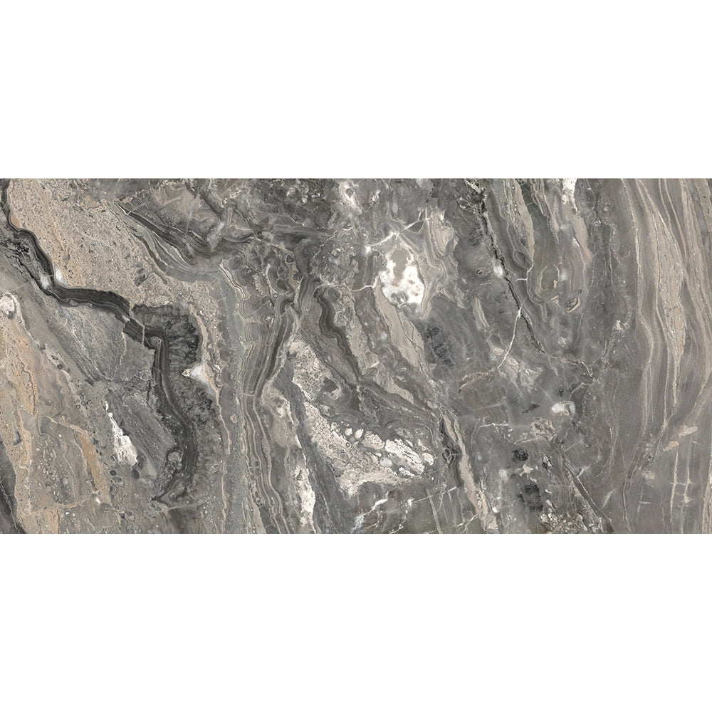 Marmerlook - Vloertegel - Grijs - 60x120cm - Gepolijst - C05AFKG