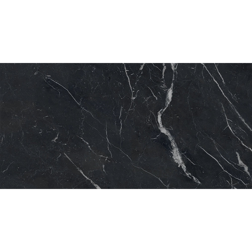 Marmerlook - Vloertegel - Zwart - 60x120cm - Gepolijst - C05AFUB