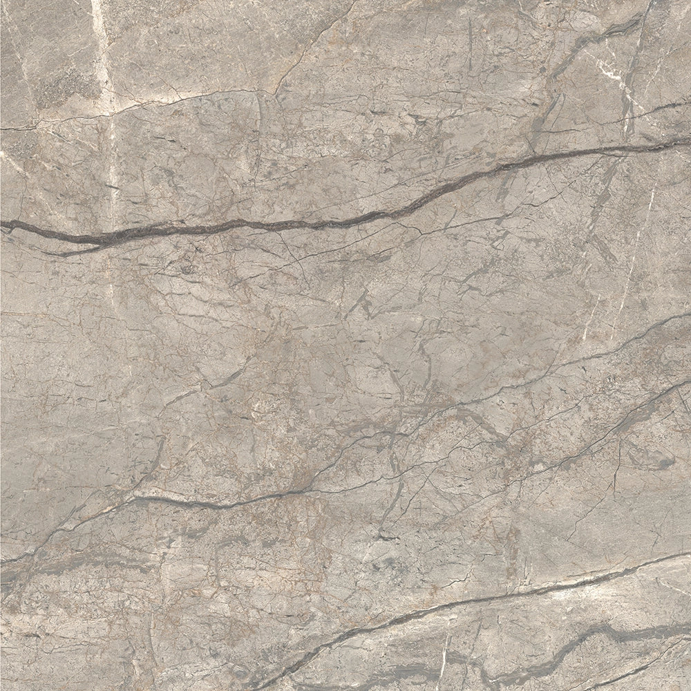 Marmerlook - Vloertegel - Zilvergrijs - 120x120cm - Gepolijst - C05AFAS