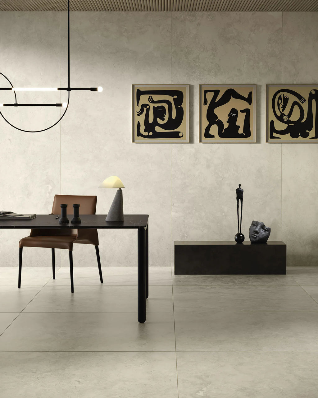 Betonlook – Vloertegel – Beige – 60x120cm – Mat – C05POER