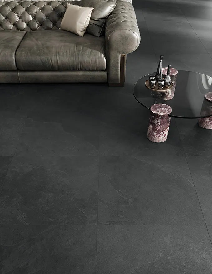 Natuursteenlook – Vloertegel – Zwart – 60x120cm – Mat – C05SLDA