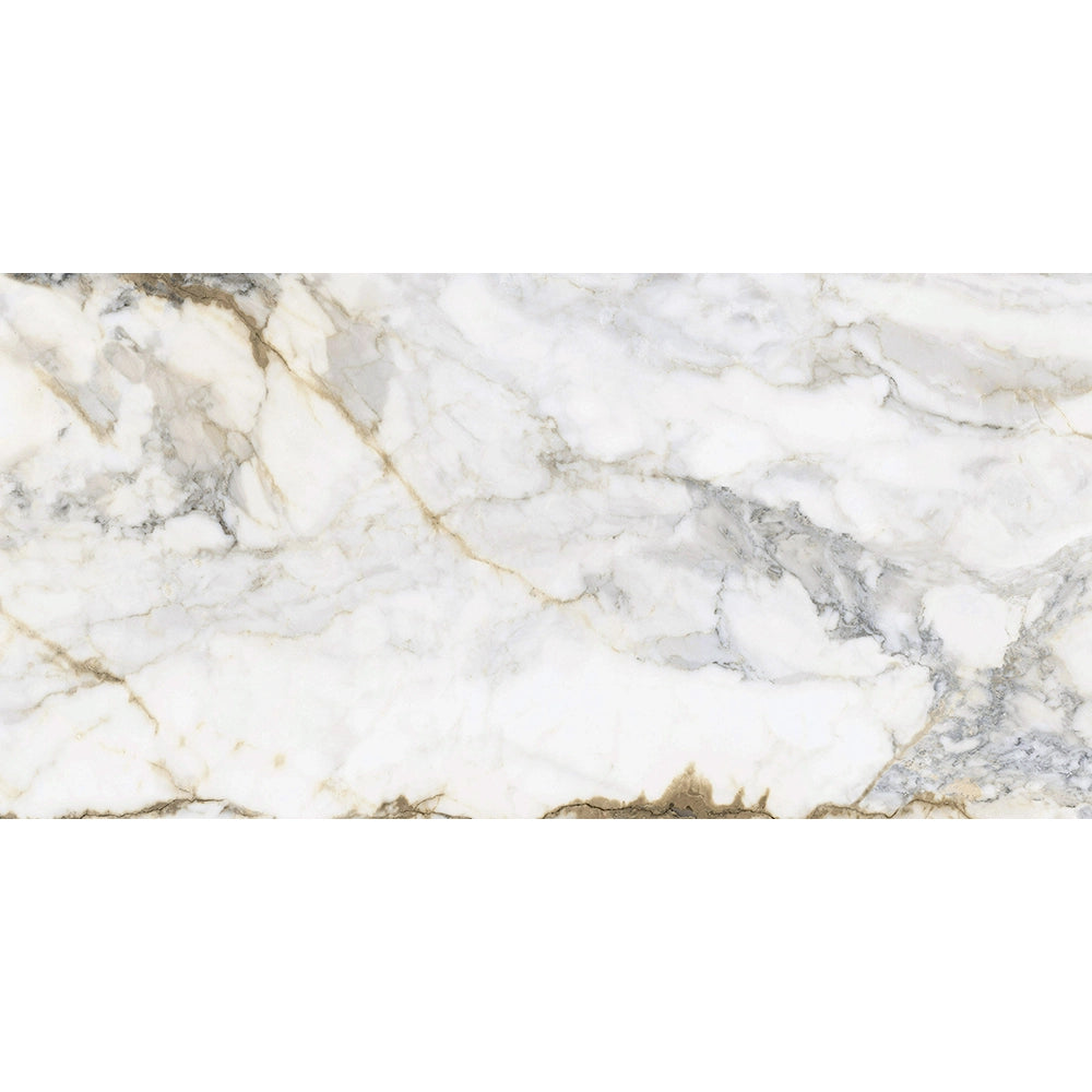 Marmerlook - Vloertegel - Cremewit - 60x120cm - Gepolijst - P10PIGG