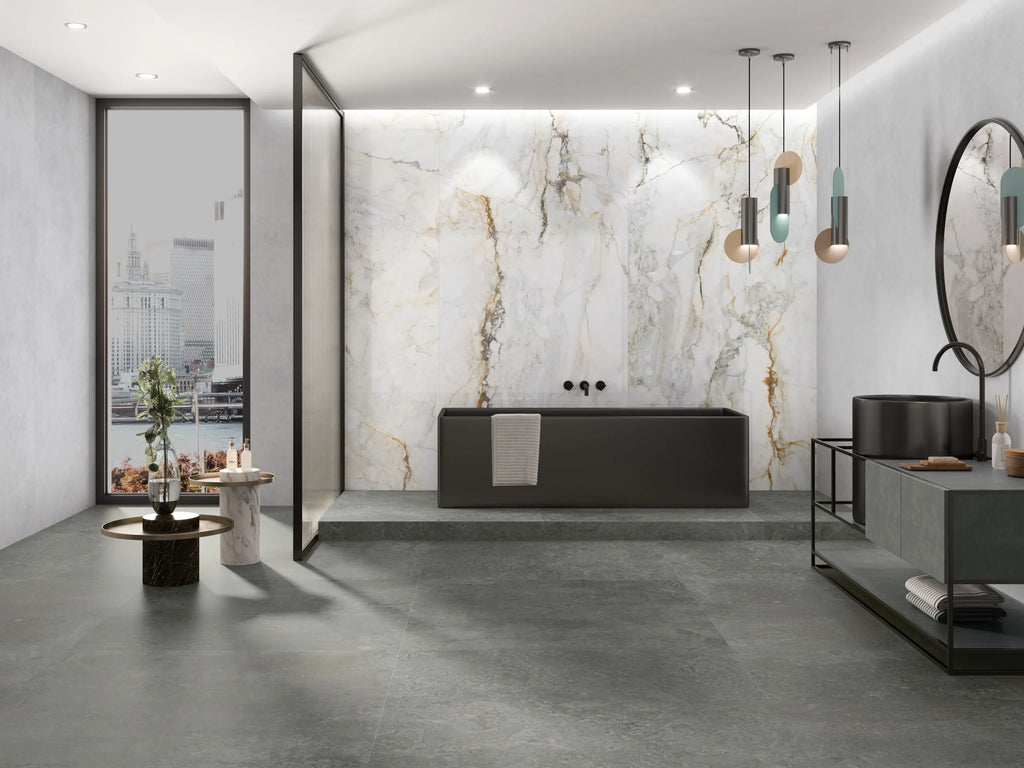 Marmerlook – Vloertegel – Cremewit – 120x280cm – Mat – P10PIGM