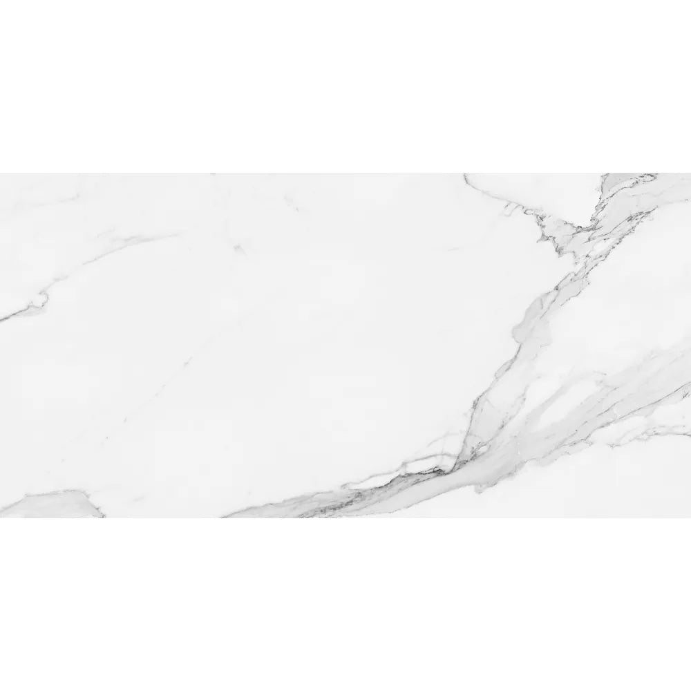 Marmerlook – Vloertegel – Wit – 60x120cm – Gepolijst – P10CWHG