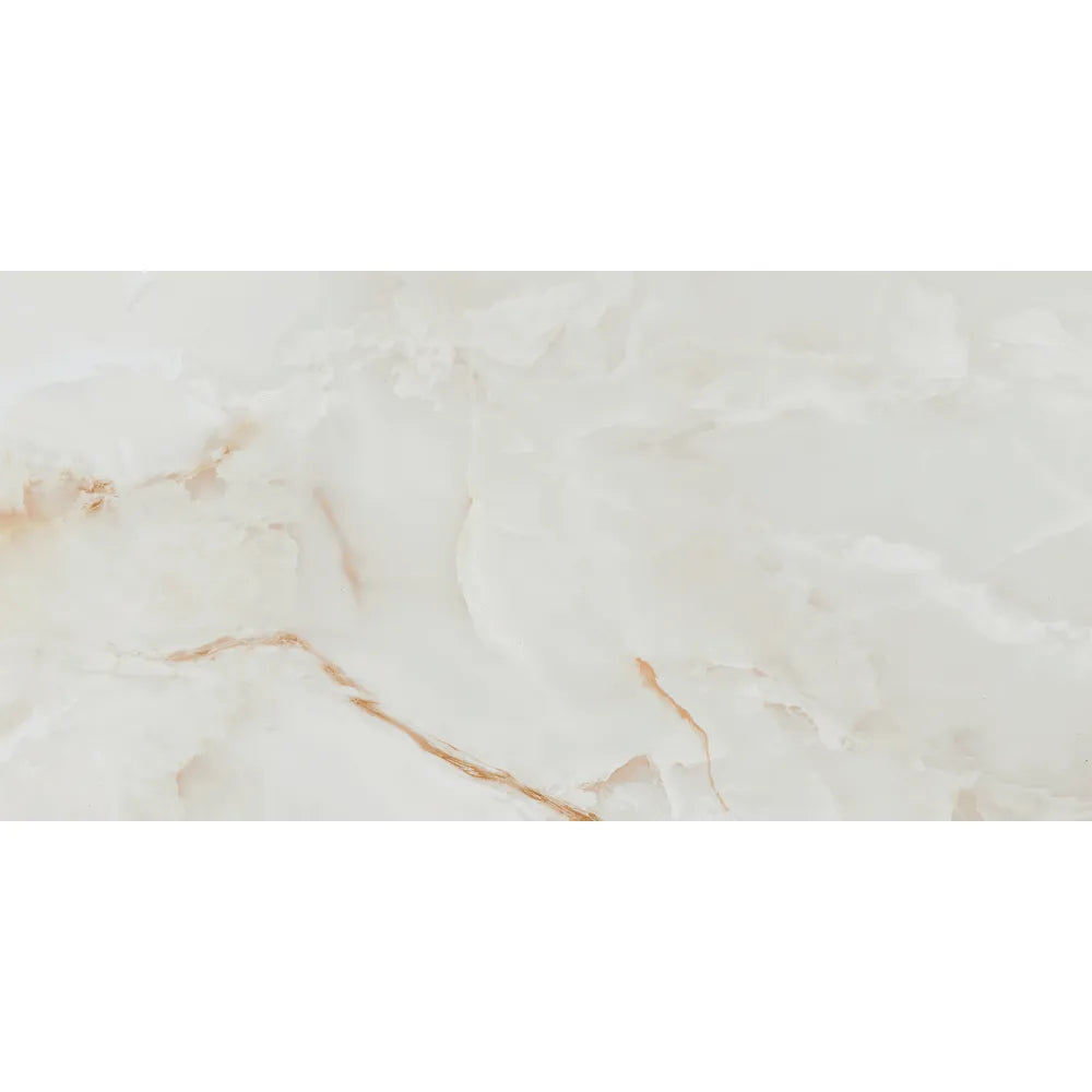 Marmerlook – Vloertegel – Cremewit – 60x120cm – Gepolijst – P10ONWH