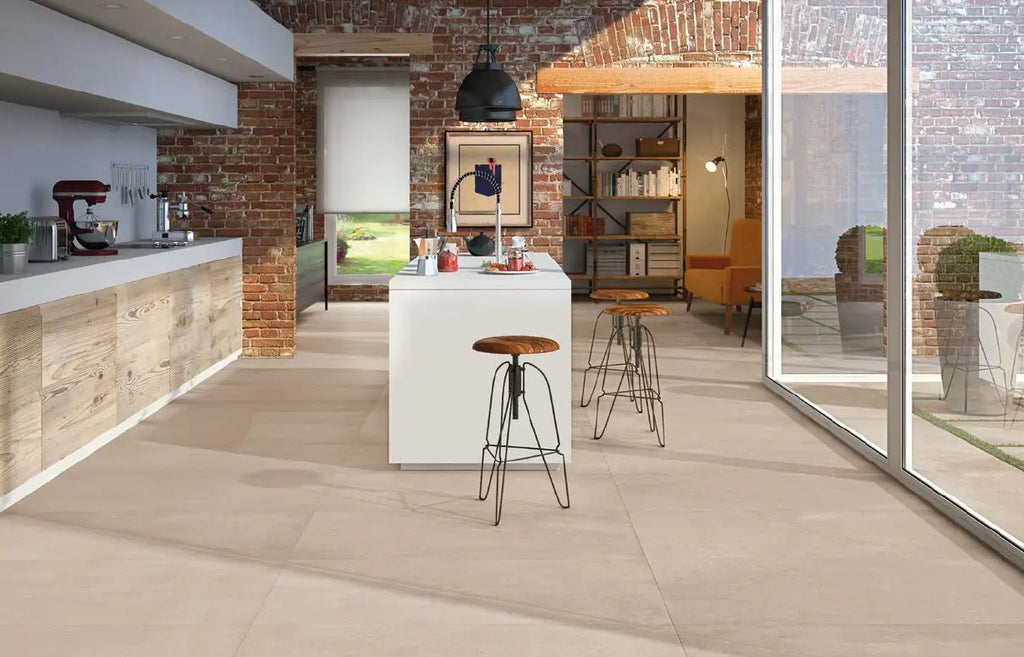 Betonlook - Vloertegel - Zand - 60x60cm - Mat - R85RECO