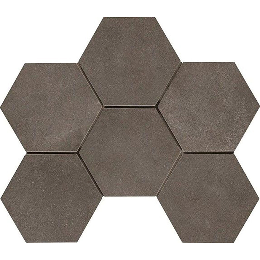 Betonlook - Vloertegel - Antraciet - 21x18,2cm - Decor - Mat - R85REPE