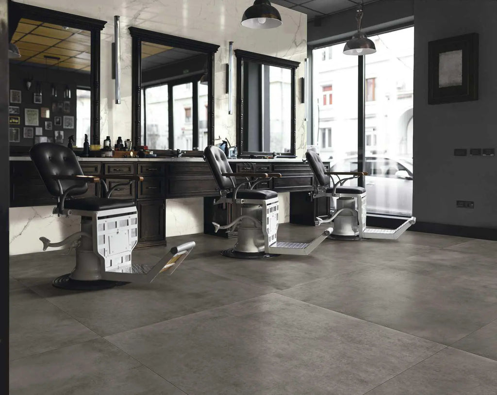 Betonlook - Vloertegel - Taupe - 120x120cm - Mat - R85MAGS