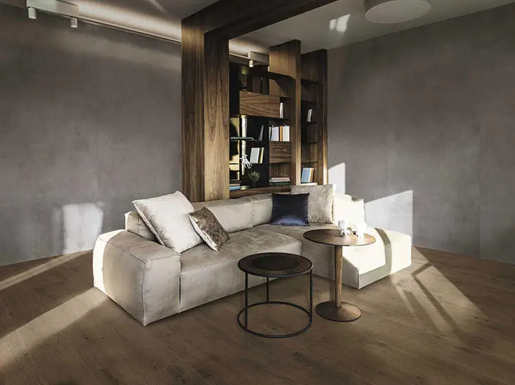 Betonlook - Vloertegel - Grijs - 120x278cm - Mat - R85MAGC