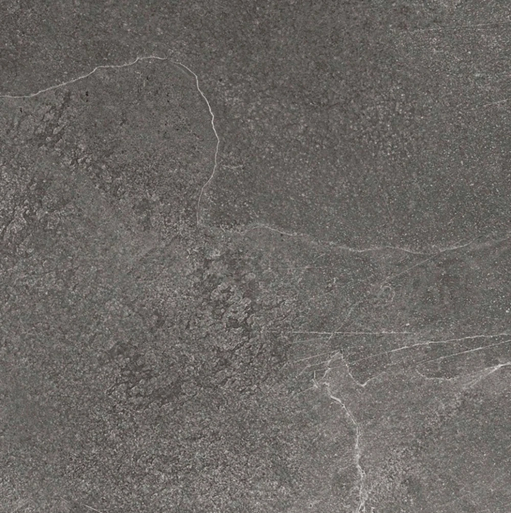 Natuursteenlook - Vloertegel - Antraciet - 60x60cm - Mat - R85SLMU