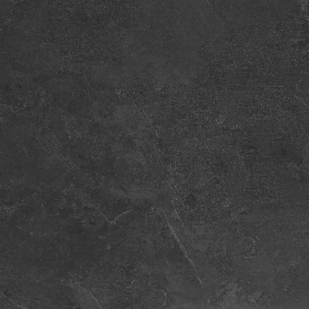 Natuursteenlook - Vloertegel - Zwart - 75x75cm - Mat - R85SLBL