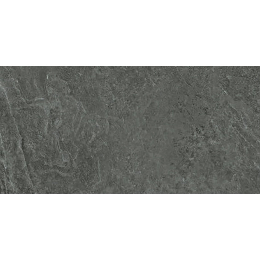 Natuursteenlook - Vloertegel - Antraciet - 75x150cm - Mat - R85SLMU