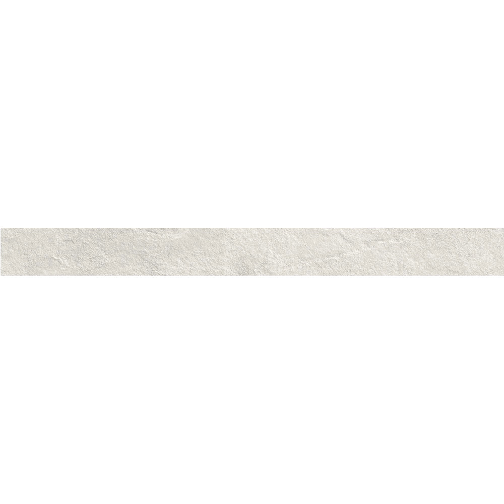 Natuursteenlook - Plinttegel - Grijswit - 7x75cm - Mat - R85SLIC