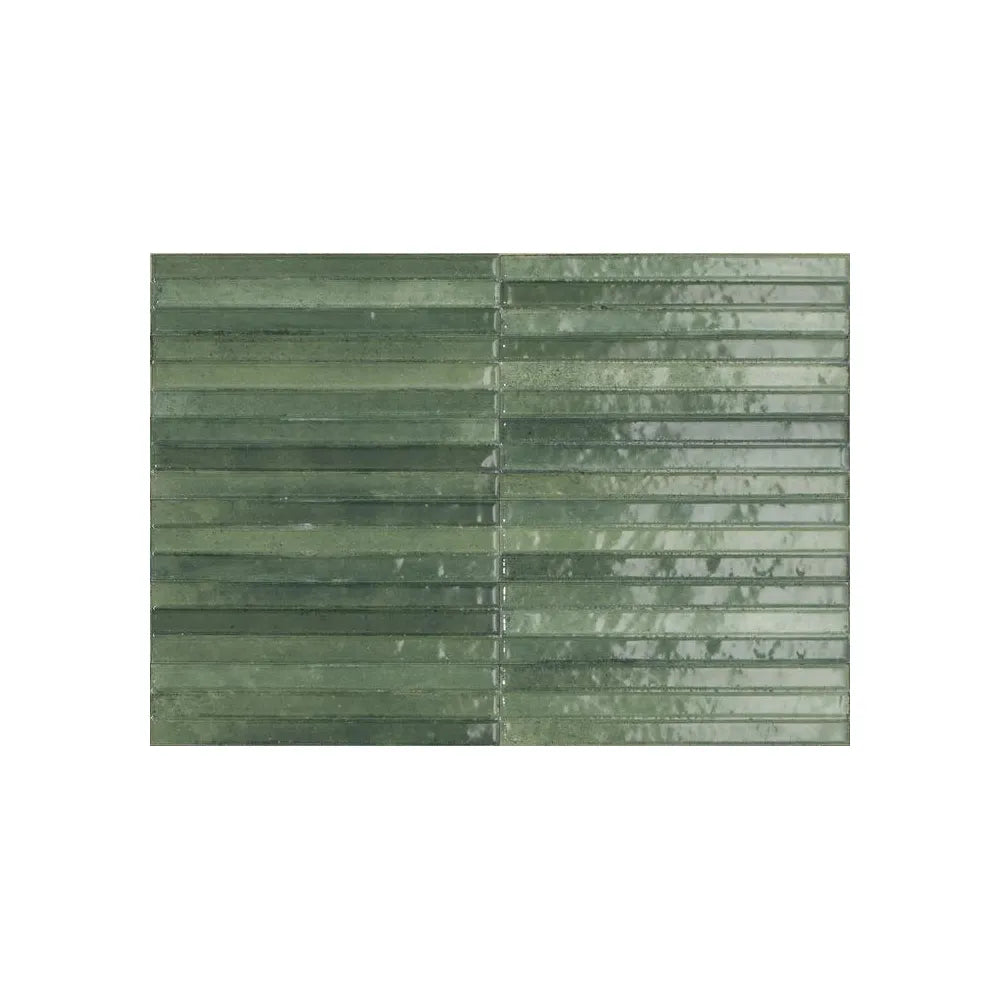 Kleurlook – Wandtegel – Groen – 6x24cm – Glans – R85LOVE 3D