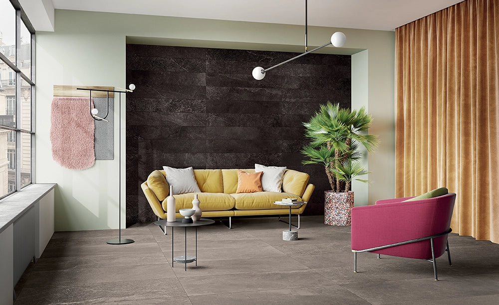 Natuursteenlook - Vloertegel - Grijs - 120x278cm - Mat - F50PLMA