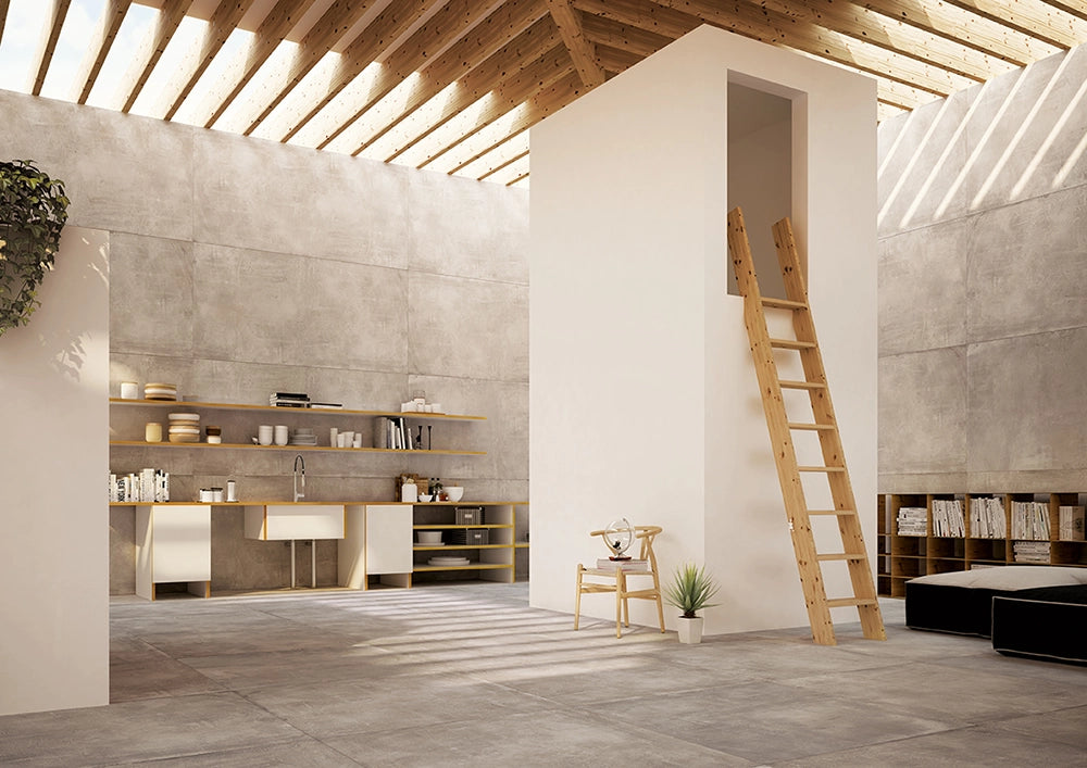 Betonlook - Vloertegel - Grijs - 120x120cm - Mat - F50POHO