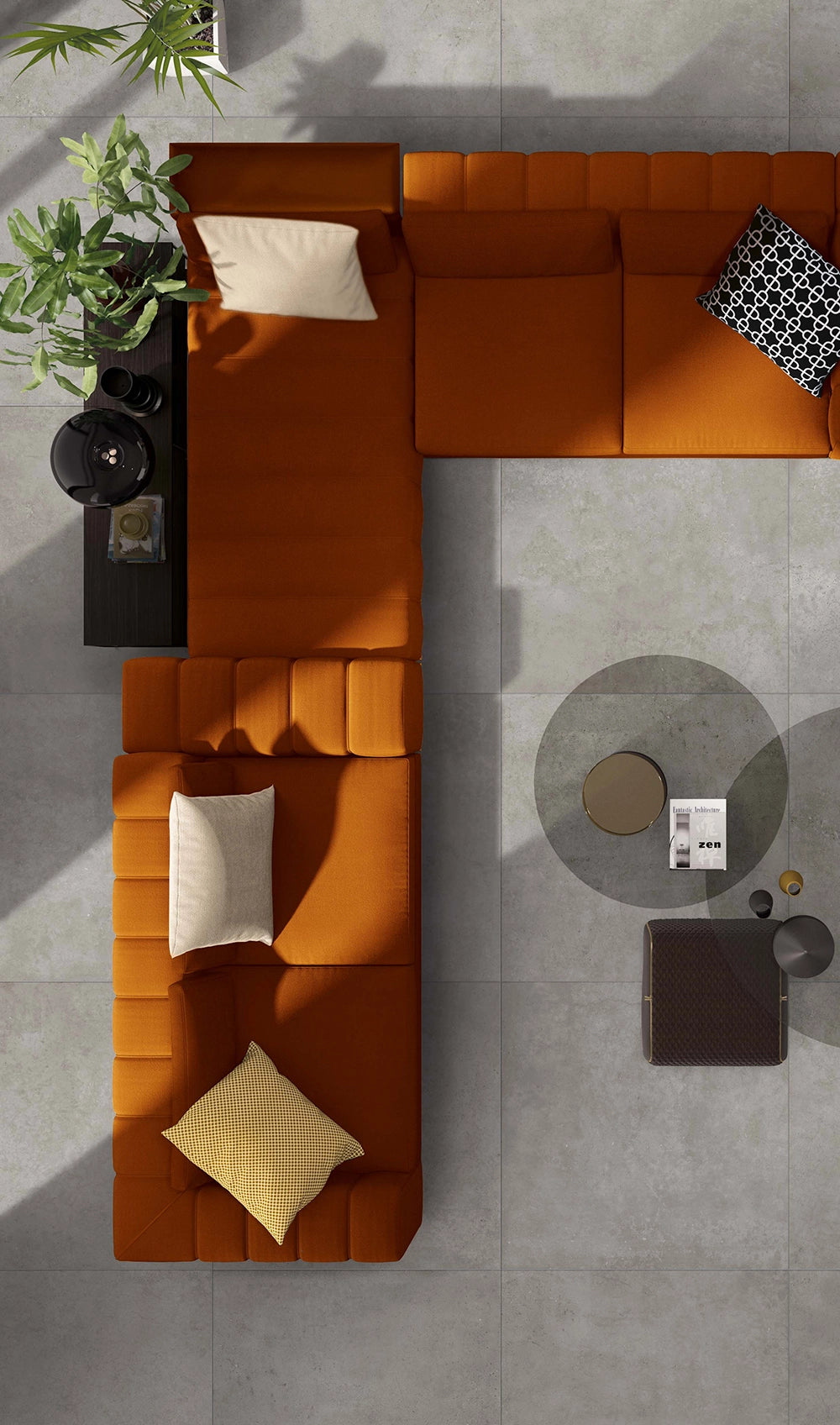 Betonlook - Vloertegel - Zilvergrijs - 120x120cm - Mat - F25HYSI