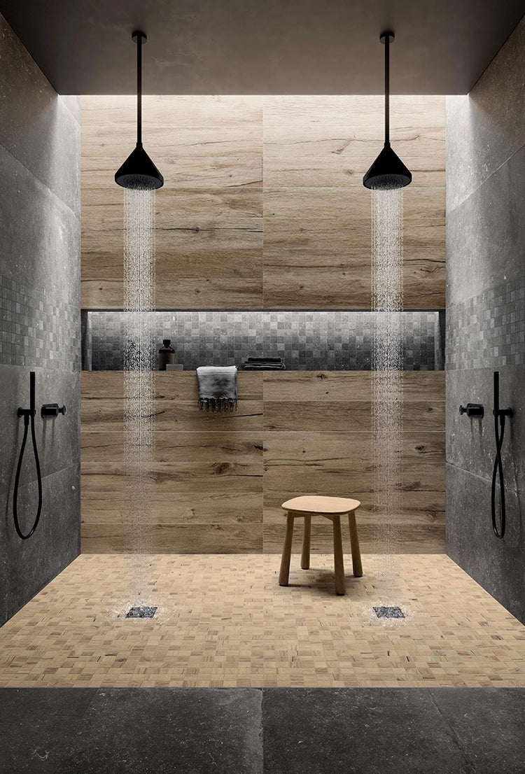 Houtlook - Vloertegel - Bruin - 20x120cm - Mat - F25NWGO