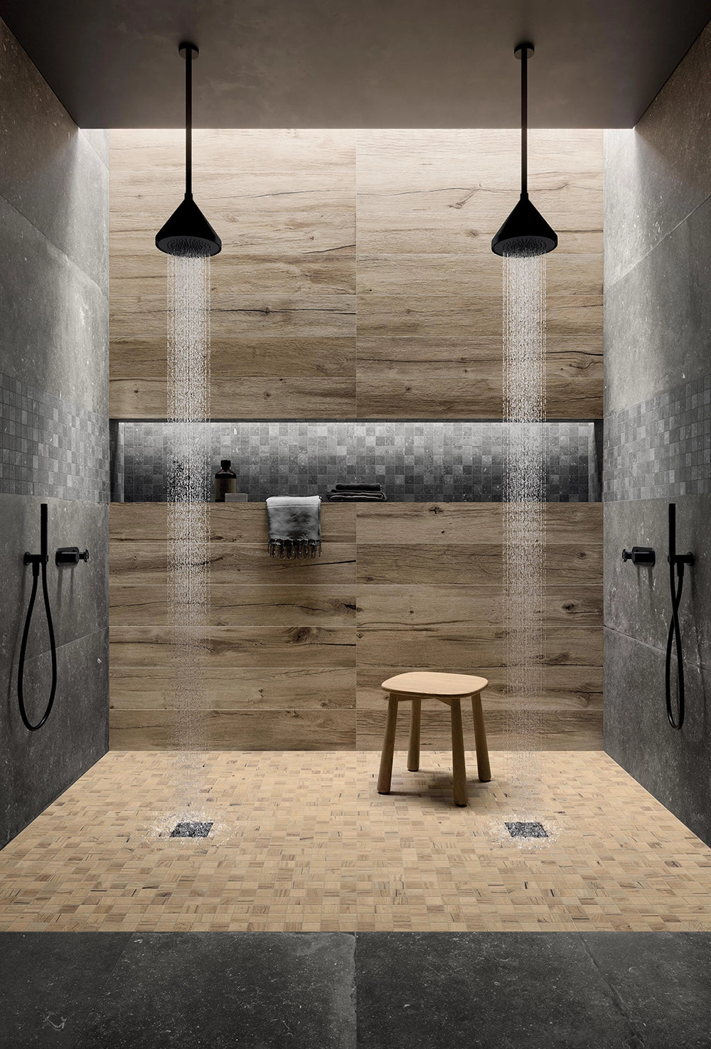 Houtlook - Plinttegel - Bruin - 6,5x120cm - Mat - F25NWGO