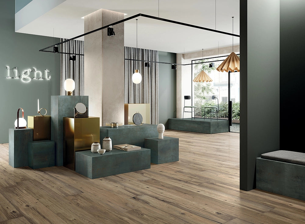 Houtlook - Plinttegel - Bruin - 6,5x120cm - Mat - F25NWGO