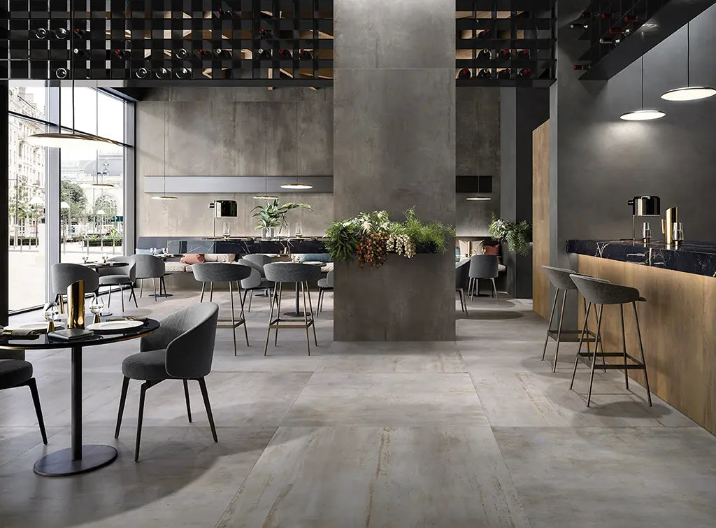 Roestlook - Vloertegel - Zilvergrijs - 60x60cm - Mat - F25RESI