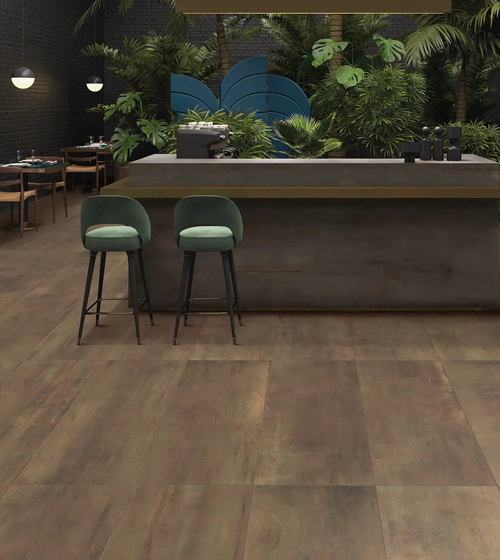 Roestlook - Vloertegel - Bruin - 120x120cm - Mat - F25REBS