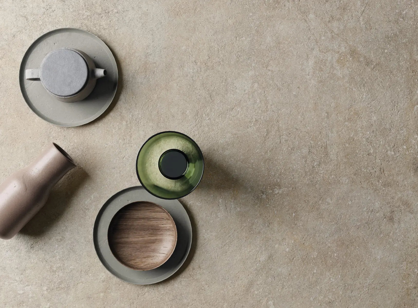 Natuursteenlook - Vloertegel - Greige - 90x90cm - Mat - F25RERO