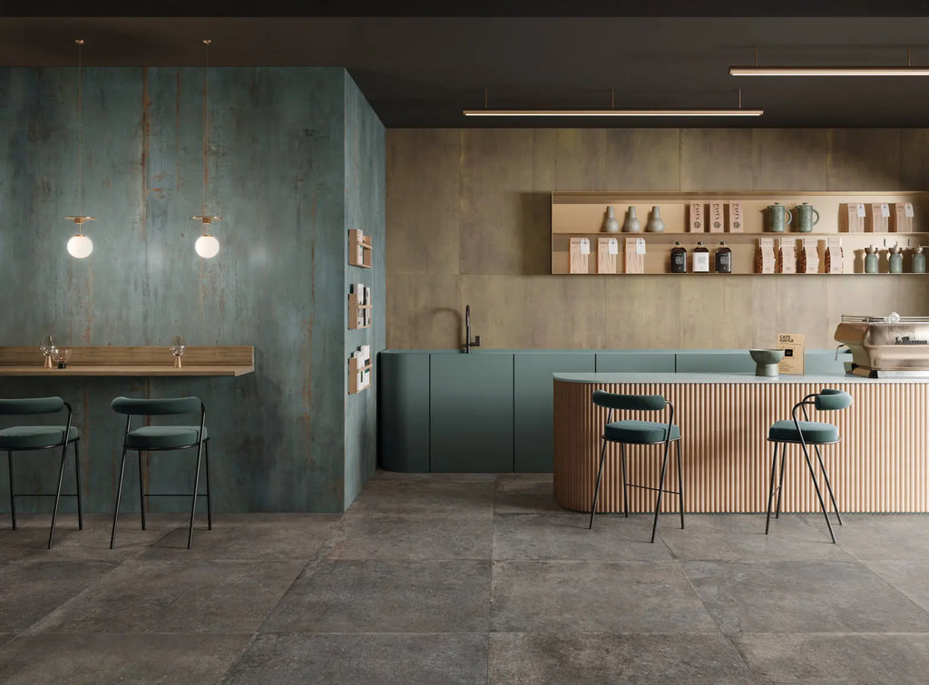 Natuursteenlook - Vloertegel - Taupe - 90x90cm - Mat - F25REMU