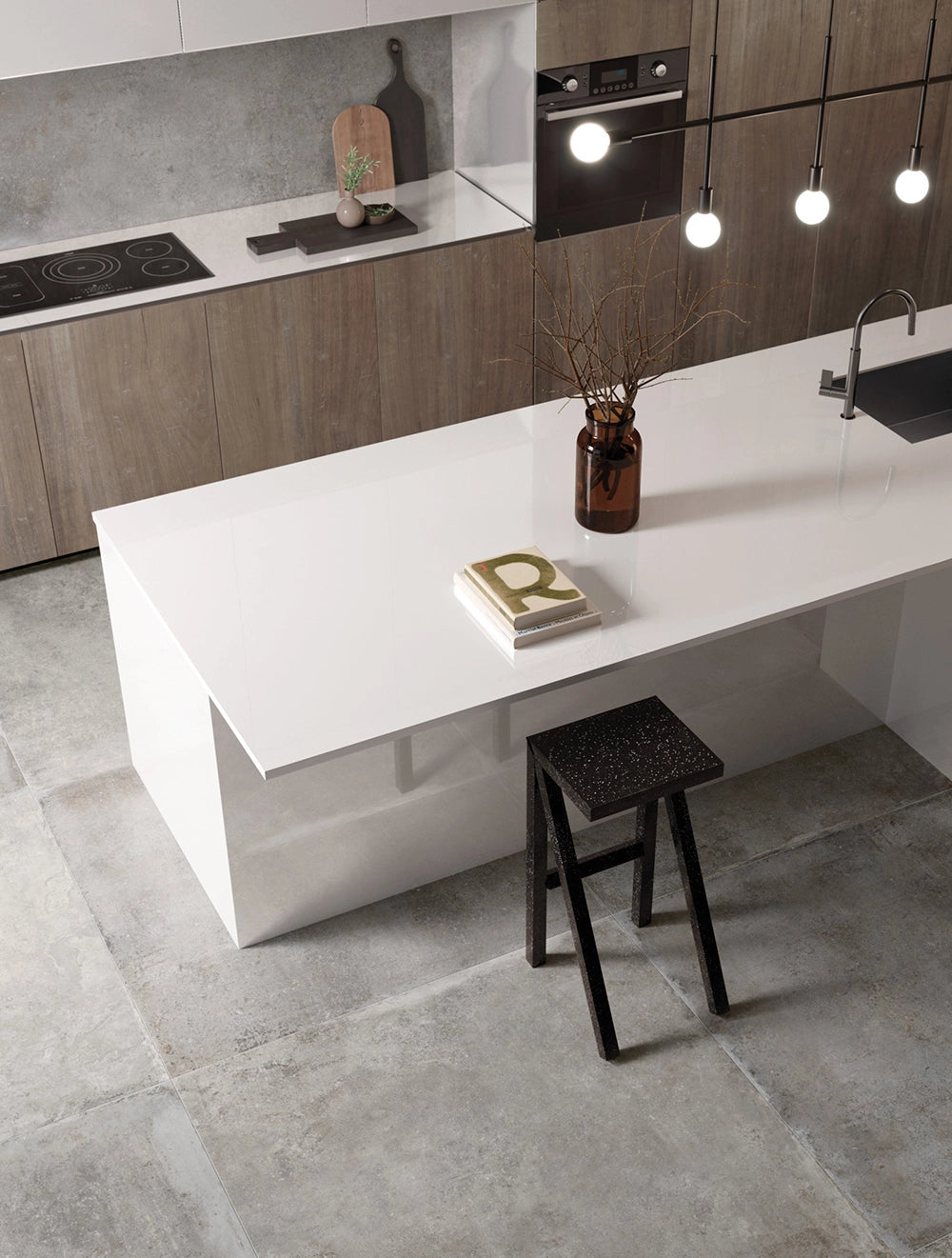 Natuursteenlook - Vloertegel - Grijs - 60x120cm - Mat - F25REFO