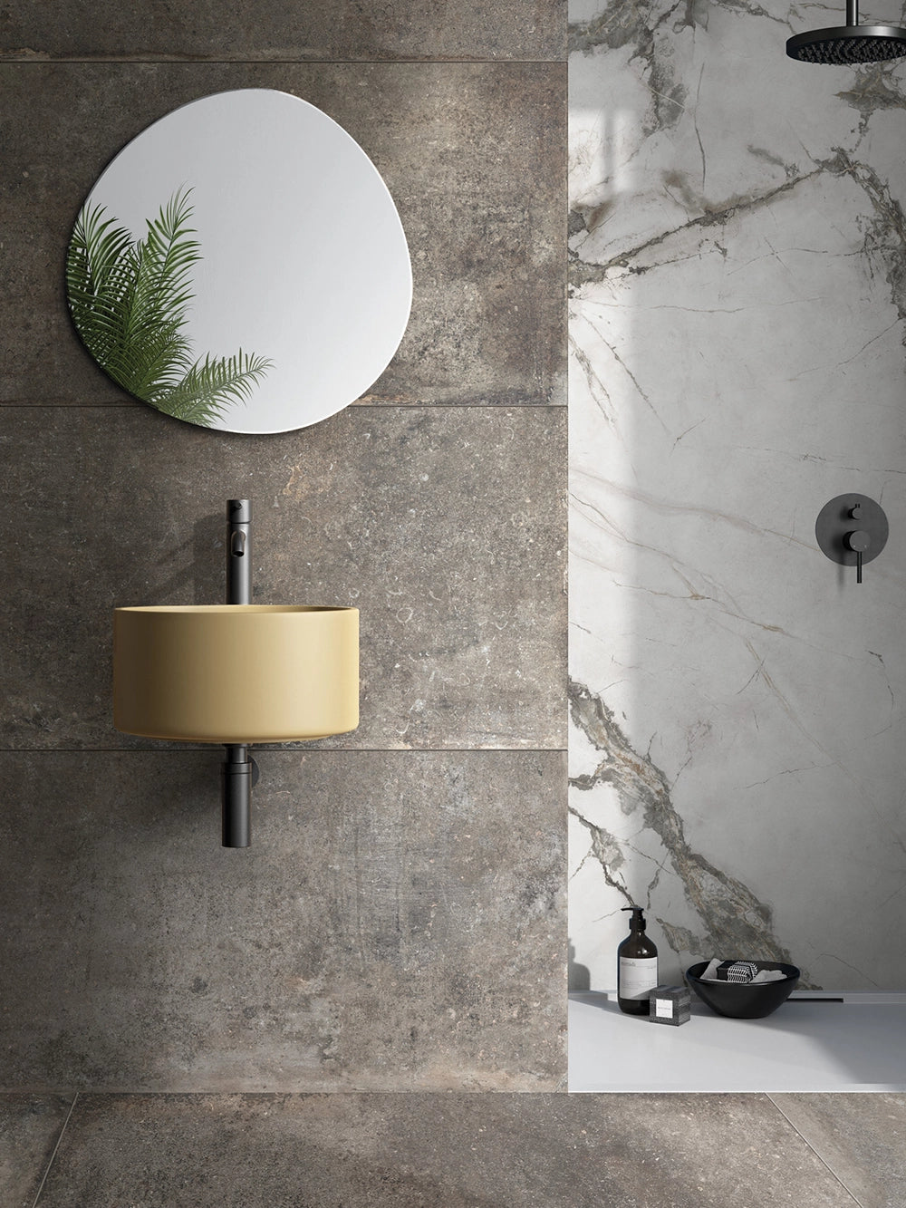 Natuursteenlook - Vloertegel - Taupe - 60x120cm - Mat - F25REMU