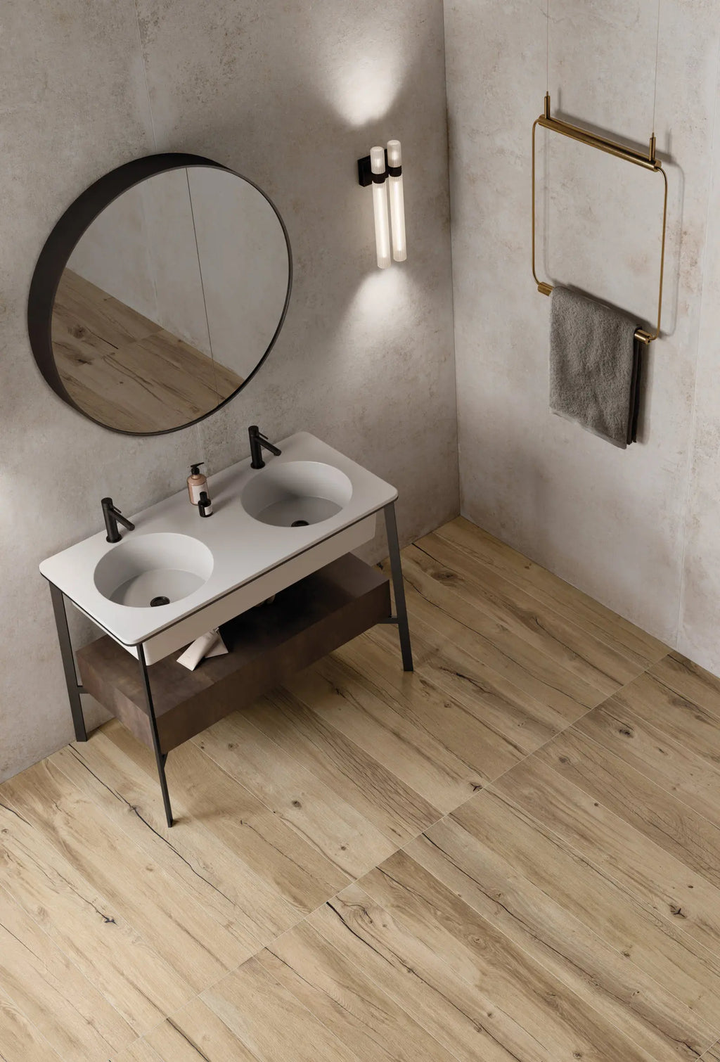 Natuursteenlook - Vloertegel - Beige - 120x280cm - Mat - F25REIV