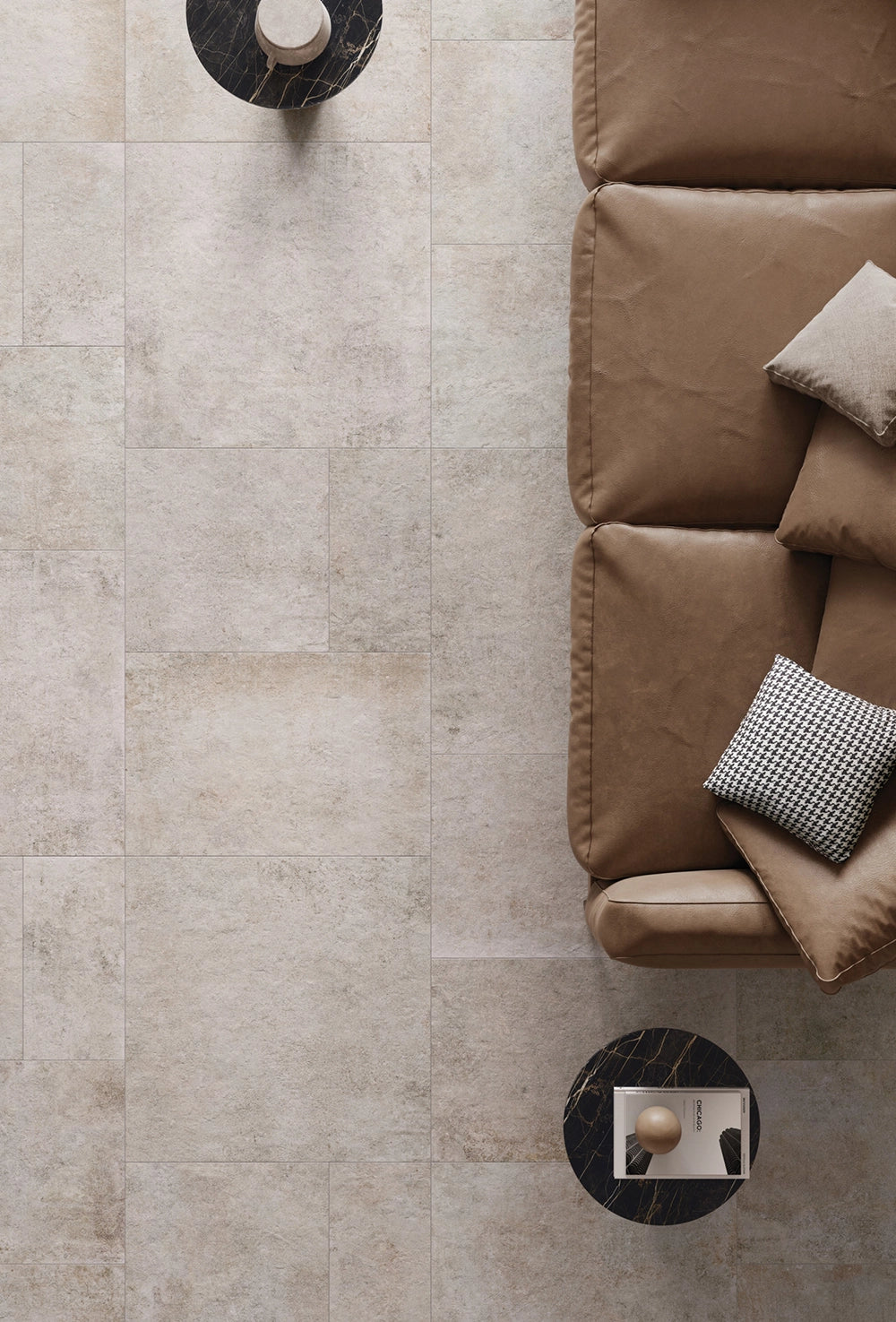 Natuursteenlook - Plinttegel - Beige - 5,5x90cm - Mat - F25REIV