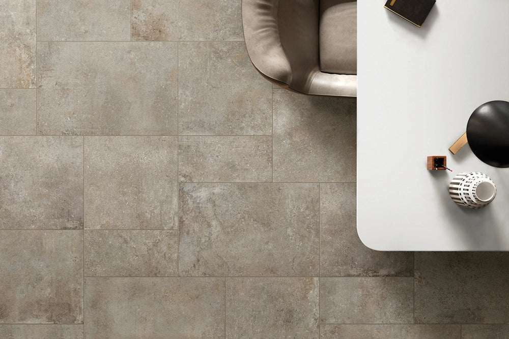 Natuursteenlook - Plinttegel - Greige - 5,5x90cm - Mat - F25RERO