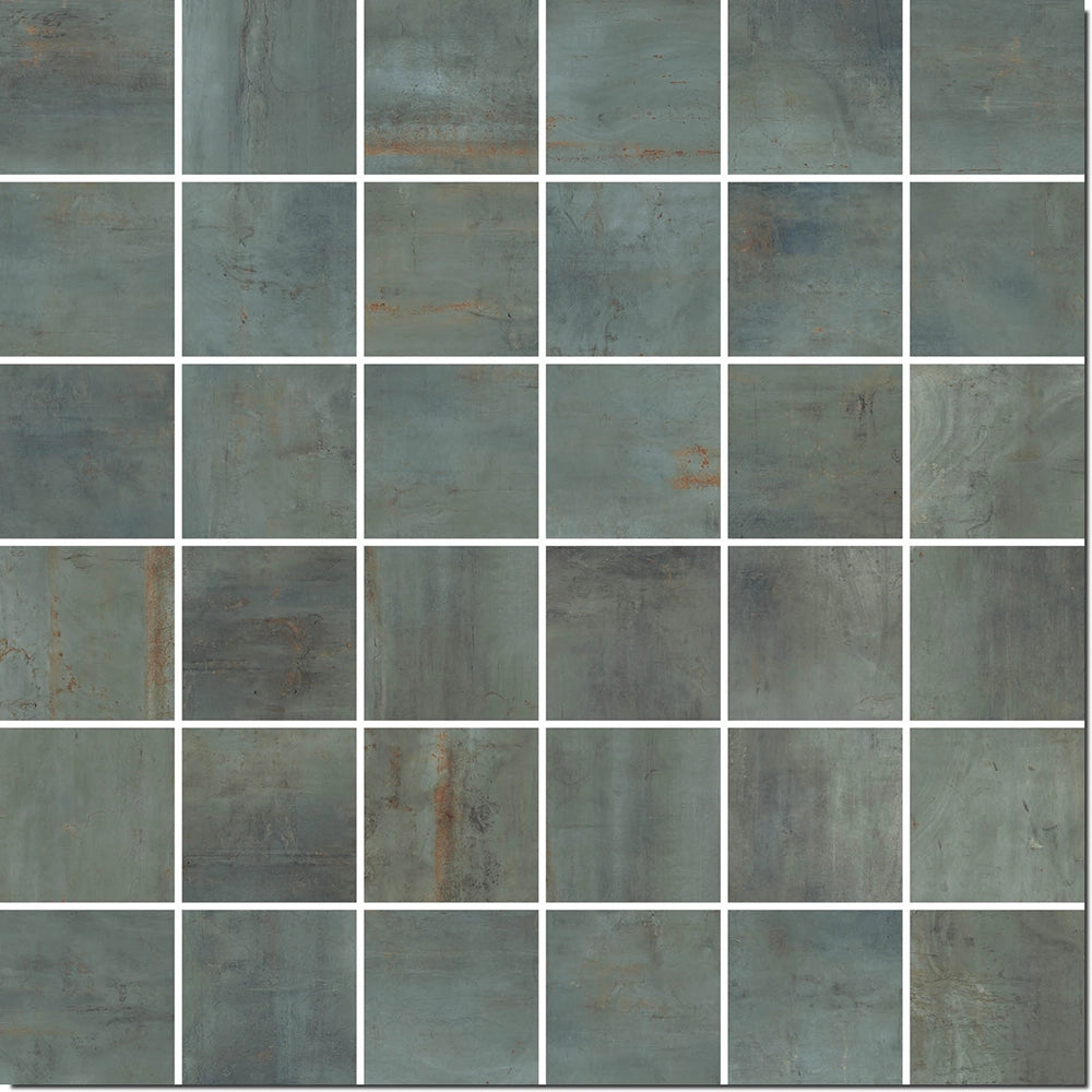 Roestlook - Vloertegel - Groen - 30x30cm - Mozaïek - Mat - F25REEM