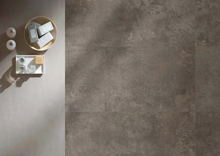 Betonlook - Vloertegel - Taupe - 120x280cm - Mat - F25HYTA