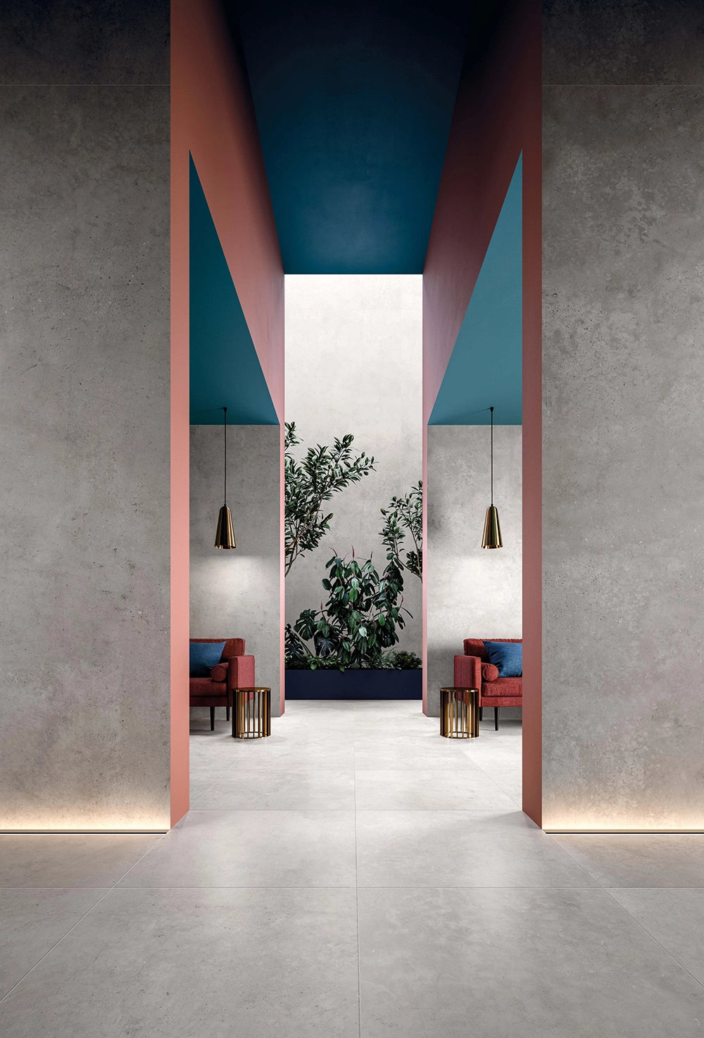 Betonlook - Vloertegel - Zilvergrijs - 160x320cm - Mat - F25HYSI