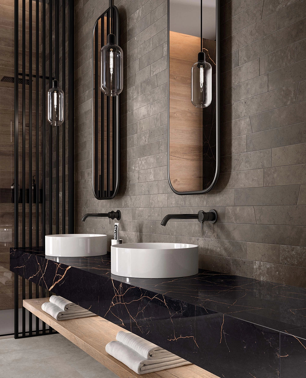 Betonlook - Plinttegel - Taupe - 5,5x60cm - Mat - F25HYTA